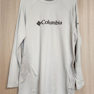 컬럼비아 흰색라운드긴팔티셔츠 105