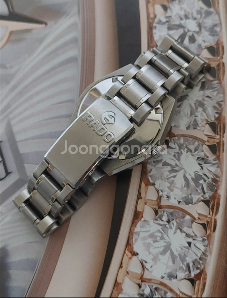 RADO 사파이어가젤 74 자동 남성용메탈시계--3