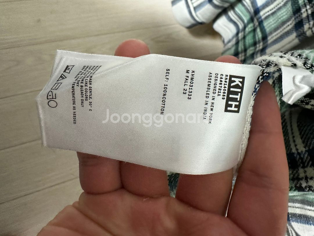 kith 체크 셔츠 M--1