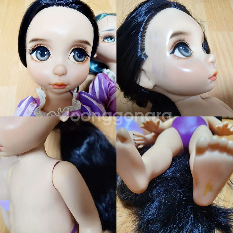 디즈니 베이비돌 리페인팅 라푼젤 벨 신데렐라 백설공주--1