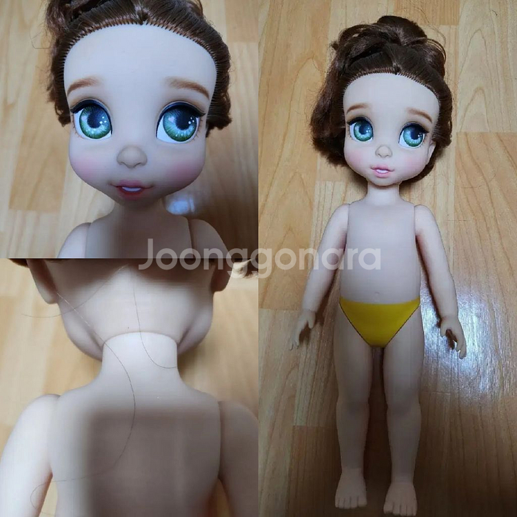 디즈니 베이비돌 리페인팅 라푼젤 벨 신데렐라 백설공주--3
