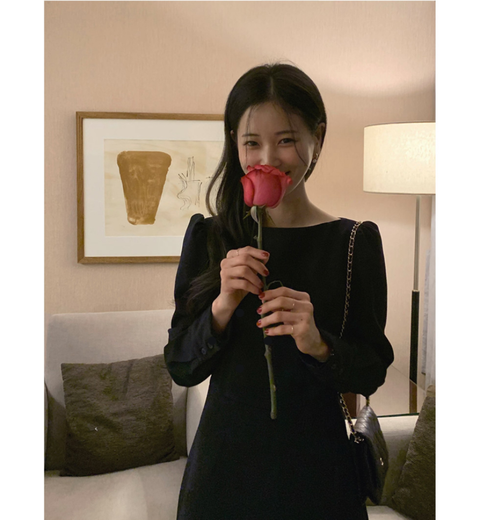 하객룩 추천,상세사이즈 O) 아르데 원피스 딥네이비 m