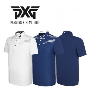 PXG 골프 남성 그래픽로고 퍼포먼스 반팔 카라티