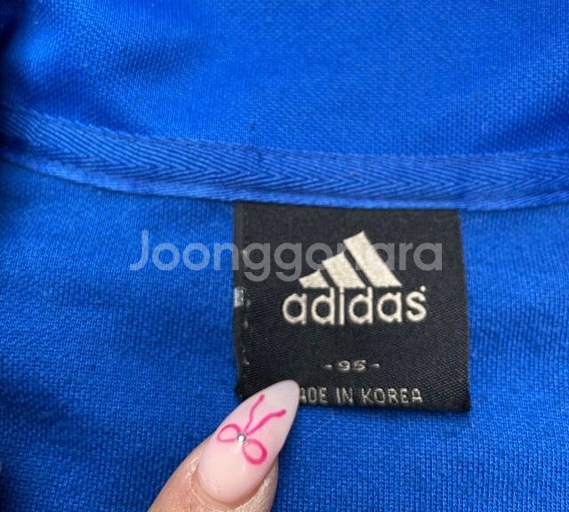 아디다스 파흰 블루 파랑 트랙탑 져지집업 95/M--3