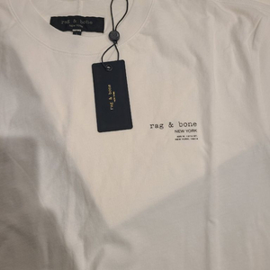Rag&Bone 남성 기본 반팔 화이트