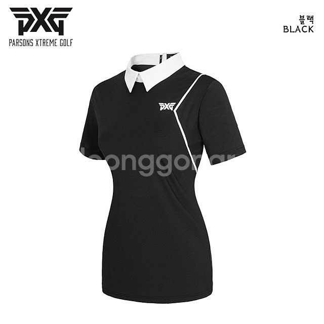 PXG 골프 여성 브이라인 반팔 카라티--2