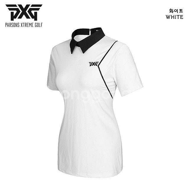 PXG 골프 여성 브이라인 반팔 카라티--1