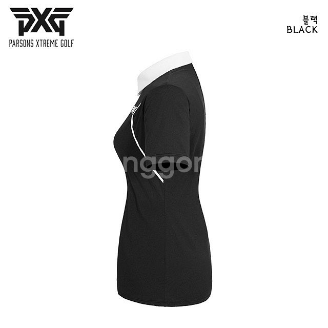 PXG 골프 여성 브이라인 반팔 카라티--4