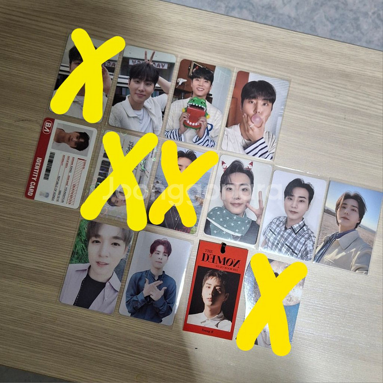 데이식스 영케이 위주 포토카드 판매 설명 참고--0