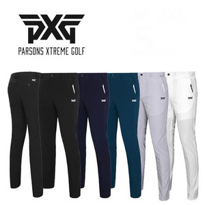 PXG 골프 남성 사방스판 솔리드 자수로고 골프 팬츠