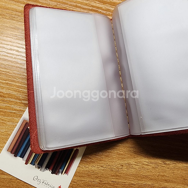레드맨 천연소가죽 카드지갑미사용--6