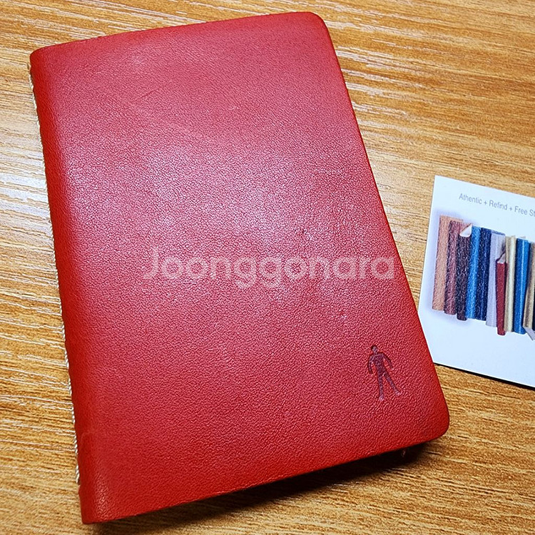 레드맨 천연소가죽 카드지갑미사용--1