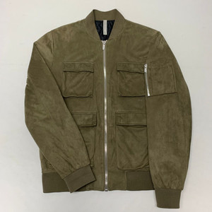 ZARA 자라 스웨이드 누빔 블루종자켓 (L)