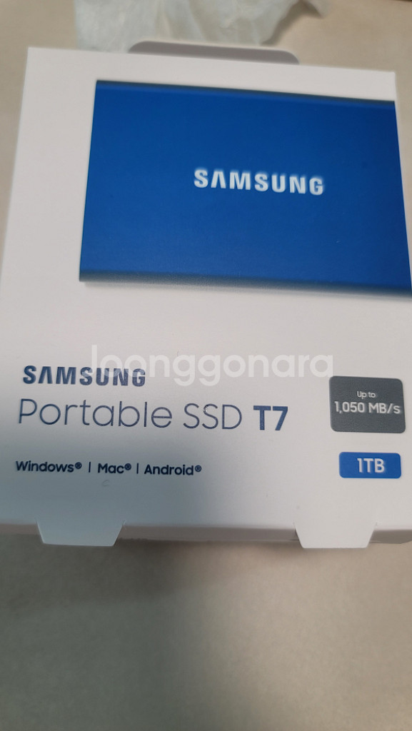 삼성 SSD T7 1tb 미개봉--0