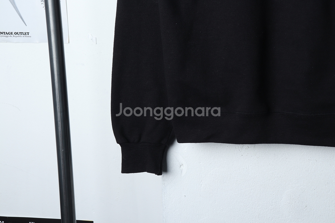 (XL) 챔피온 맨투맨 티셔츠 블랙 기모 올드스쿨--3
