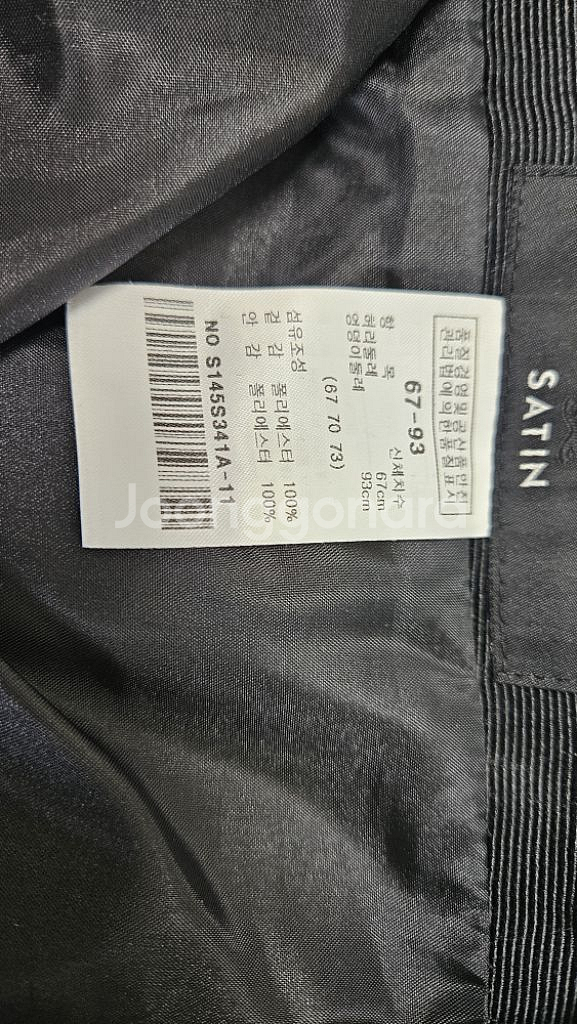 샤틴 숏자켓, 주름 스커트, 프릴 블라우스--6