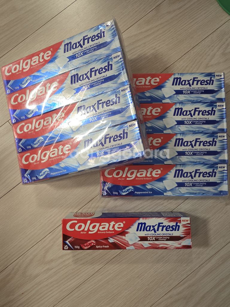 콜게이트 맥스프레쉬 치약 150g 총 9개--0