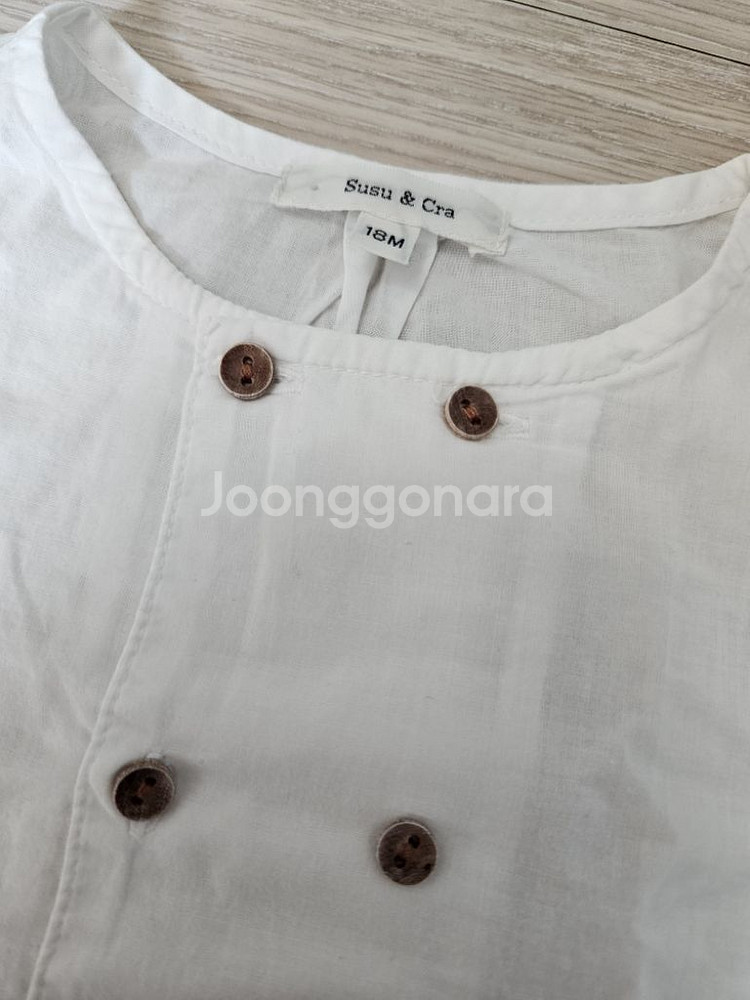 슈슈앤크라 18M 블루머 셔츠 세트--2