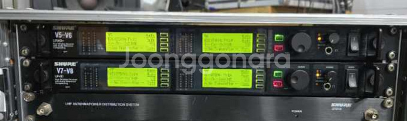 SHURE UR4D+/UR4D 수신기 2대판매--1