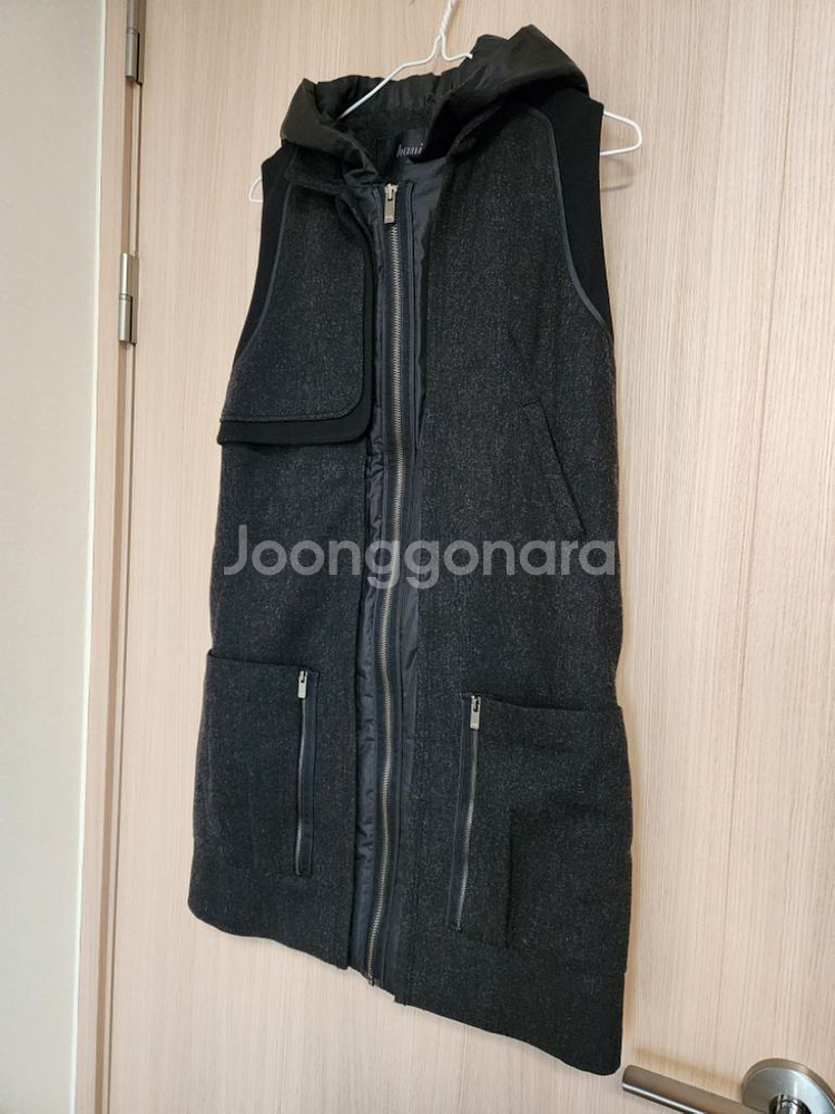 여자후드집업조끼가디건 여자민소매자켓코트--2