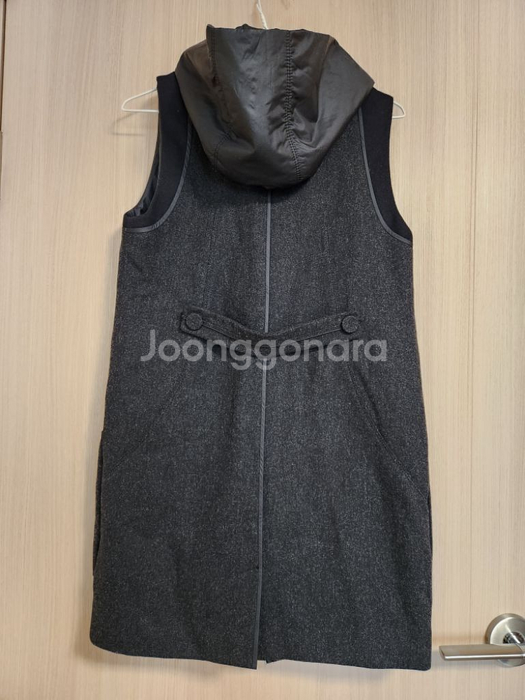 여자후드집업조끼가디건 여자민소매자켓코트--6