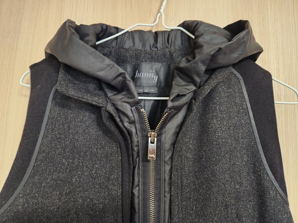 여자후드집업조끼가디건 여자민소매자켓코트 이미지