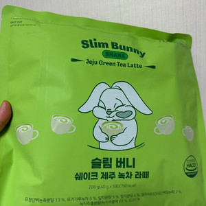 슬림버니 쉐이크 제주녹차라떼맛