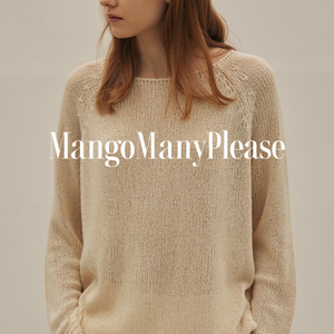 새상품:)망고매니플리즈NEFF LINEN KNIT내추럴