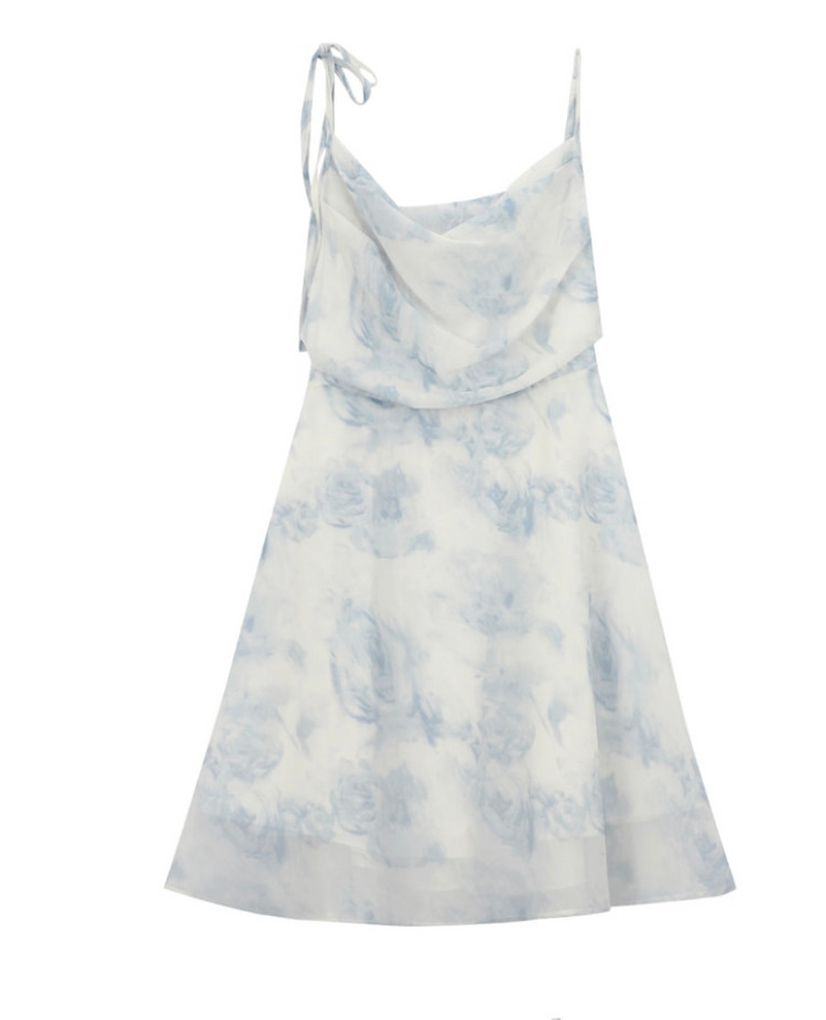 뒤트임 미니 여름 원피스--3