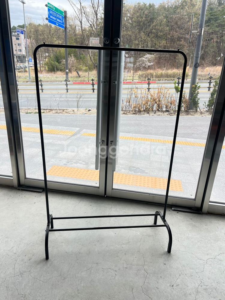 가벼운 행거 (흰색, 검정, 2단)--0