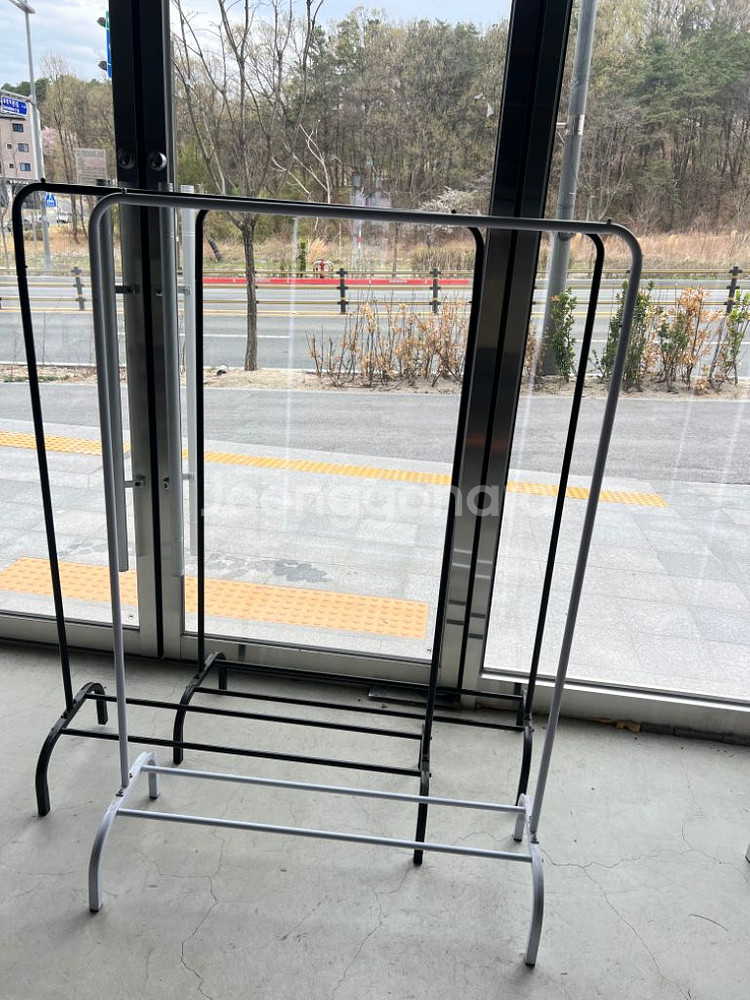 가벼운 행거 (흰색, 검정, 2단)--1