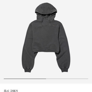 미스치프 사이드 버튼 업 크롭 후드(M)