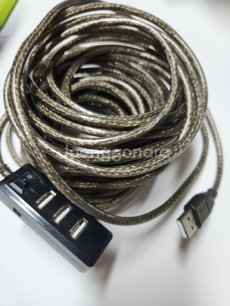 USB 2.0 유전원 4포트 리피터 허브 (10M)--0