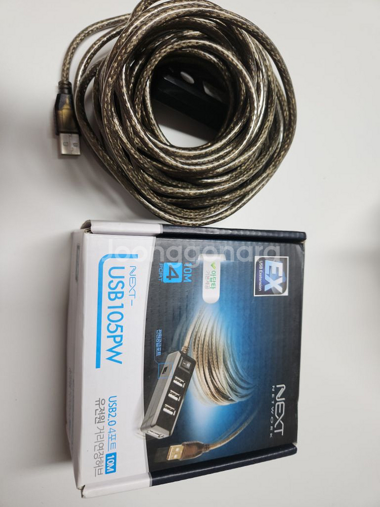 USB 2.0 유전원 4포트 리피터 허브 (10M)--1