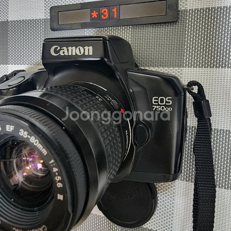 캐논 EOS 750 QD 필름카메라 35-80 광각줌렌--1
