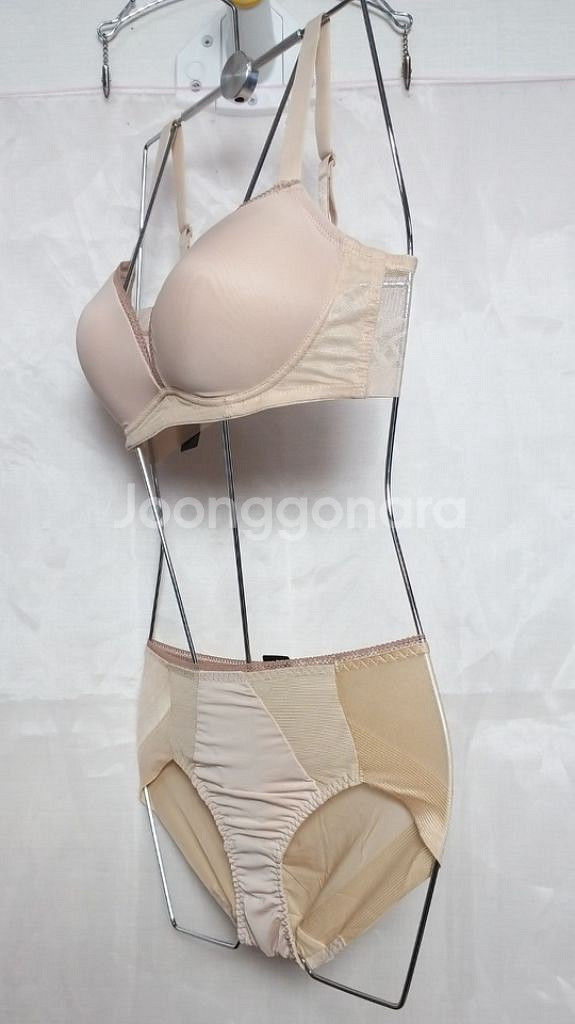 비비안 라이크라 노와이어 브라 팬티 75씨 90--1