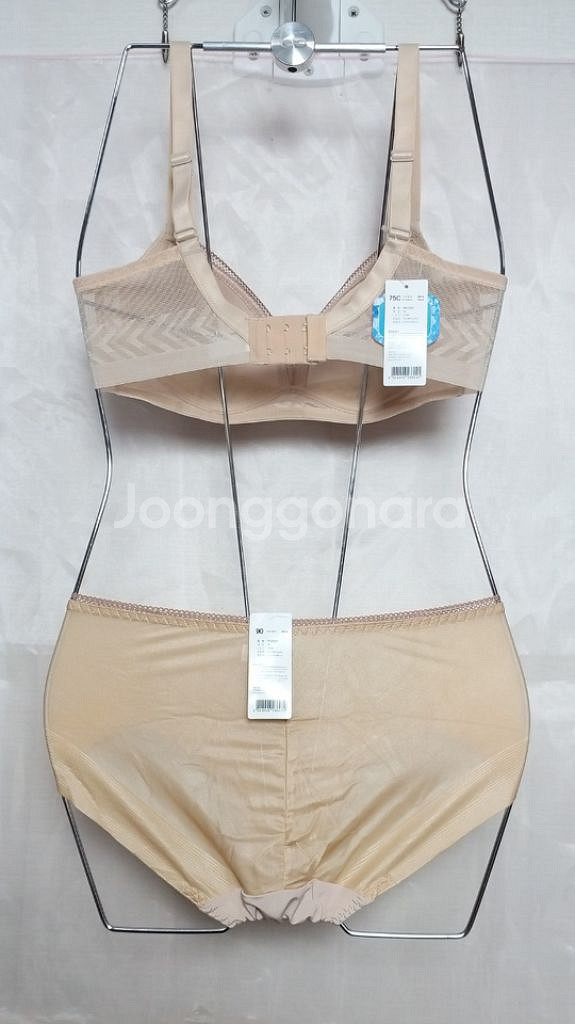 비비안 라이크라 노와이어 브라 팬티 75씨 90--2