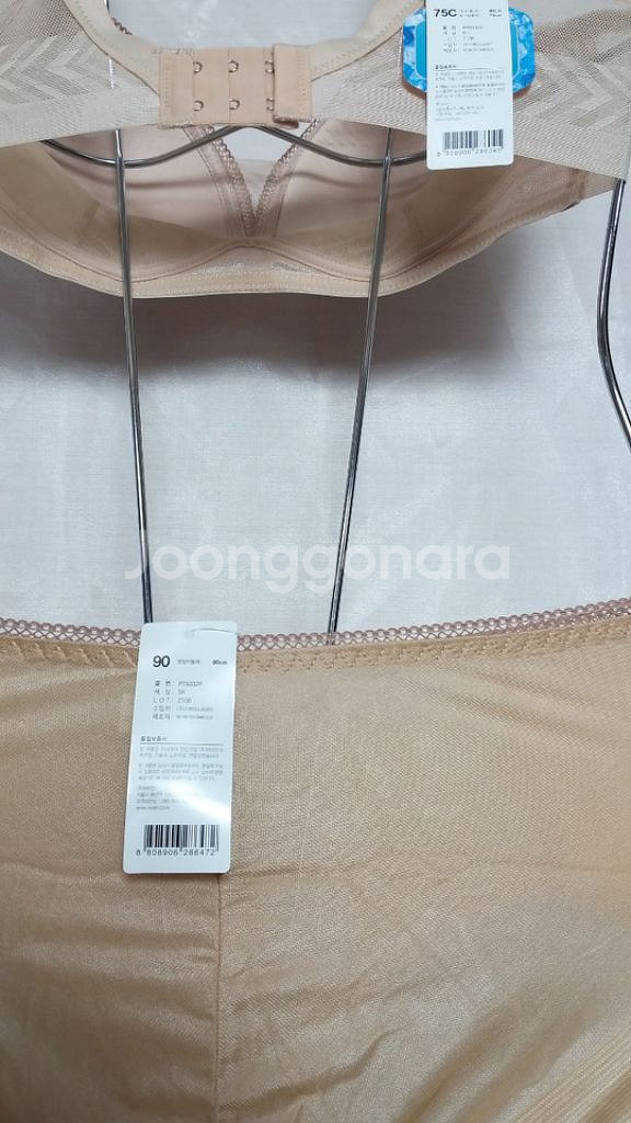 비비안 라이크라 노와이어 브라 팬티 75씨 90--3