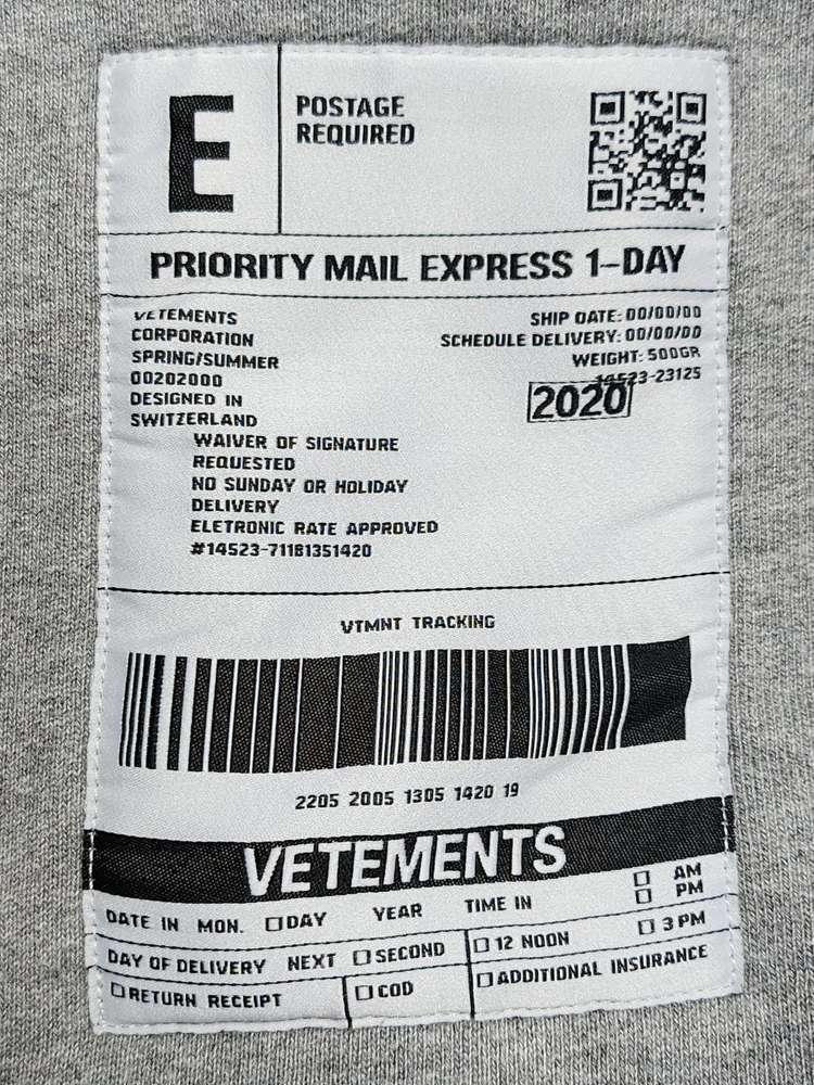 XS 베트멍 그레이 바코드 로고 오버핏 남성 후드티 S 이미지