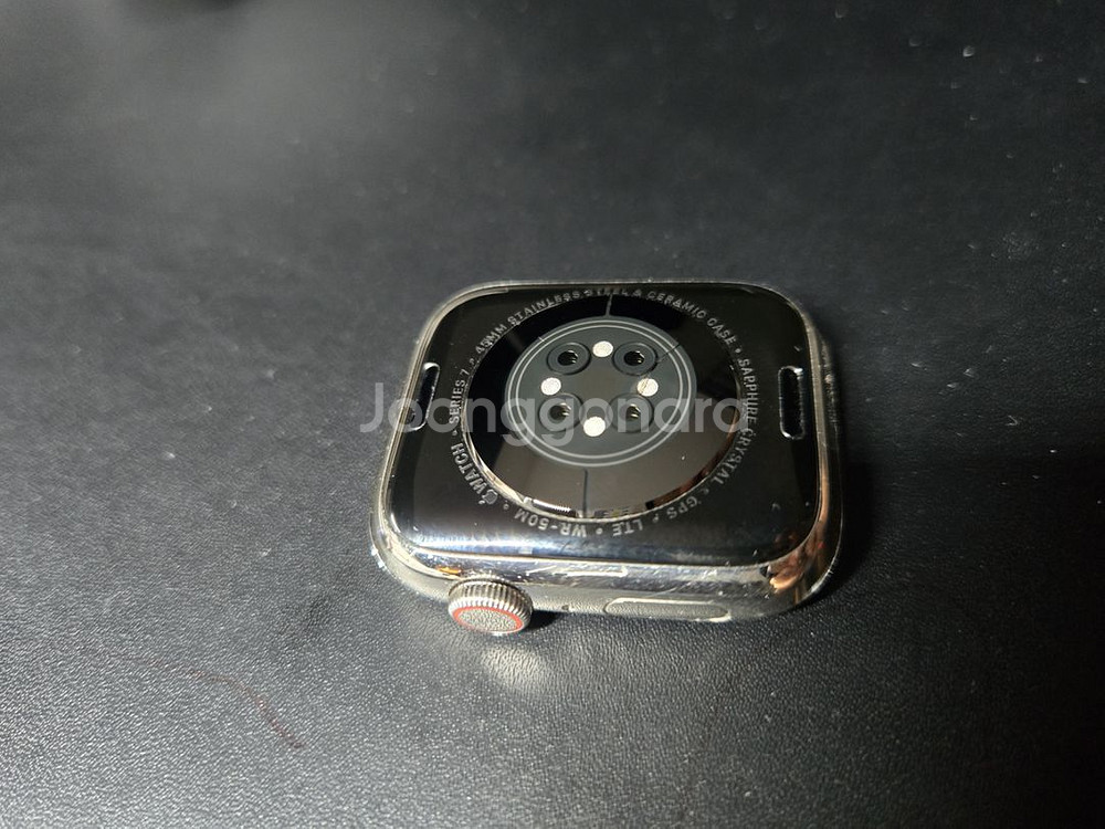 애플워치7 45mm 스테인리스 실버 셀룰러 풀박--5