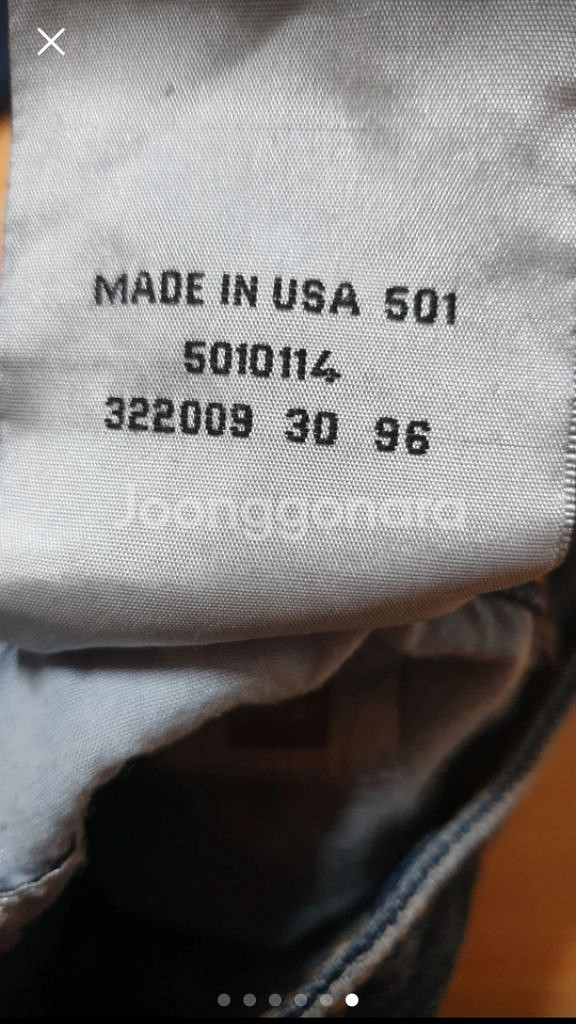 택포)리바이스 Made in USA 청바지81(32)--5