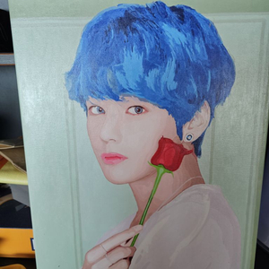 bts 뷔 유화그림
