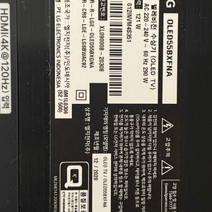 OLED TV. OLED55BXFNA보드