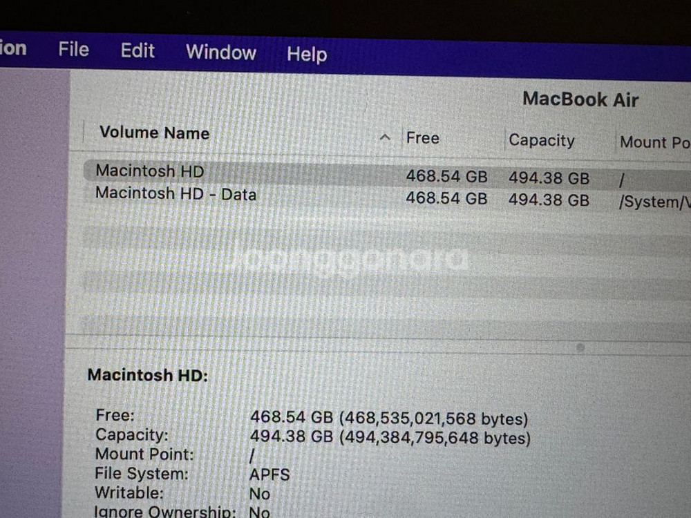 맥북에어 m1 512gb 베터리 100%--2