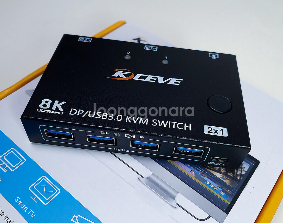 DP KVM 2:1 USB3.0--2