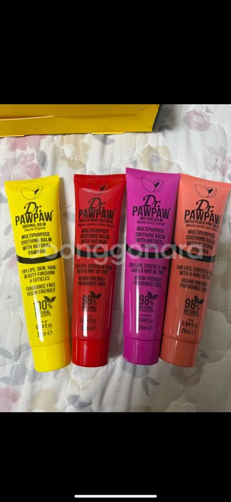 닥터포포 립밤 25ml 오리지널 + 레드 + 피치핑크--1