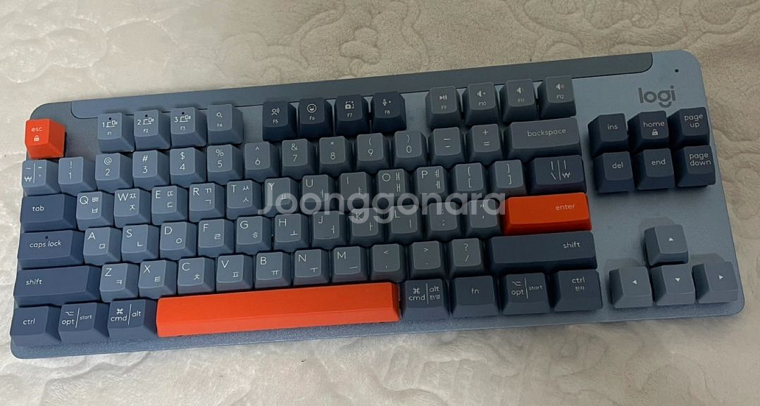 로지턱 k855 기계식 키보드 시그니쳐 블루 입니다--1