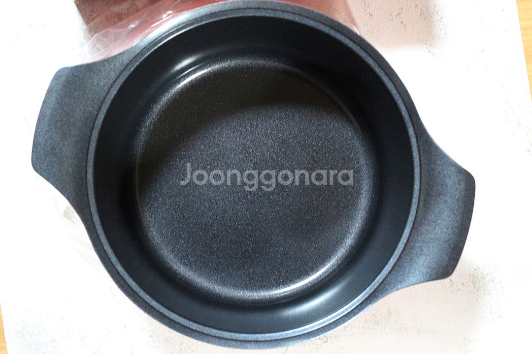 [새상품]로이첸 내추럴 스톤 세라믹코팅 양수냄비28cm--5