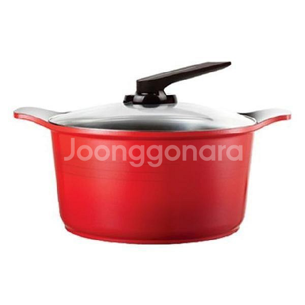 [새상품]로이첸 내추럴 스톤 세라믹코팅 양수냄비28cm--6