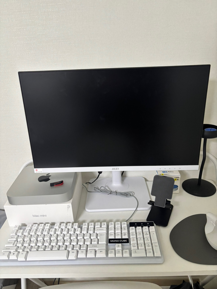 맥미니 M2 8GB 256GB, MSI게이밍 모니터 이미지